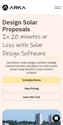 Forhåndsvisning av nettstedet Arka360 Solar, medium fra USA for sponsede artikler