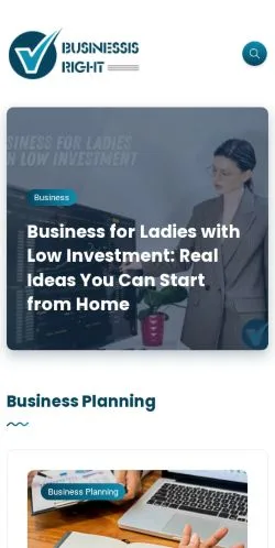 Podgląd witryny Business Is Right, medium z kraju Stany Zjednoczone do artykułów sponsorowanych