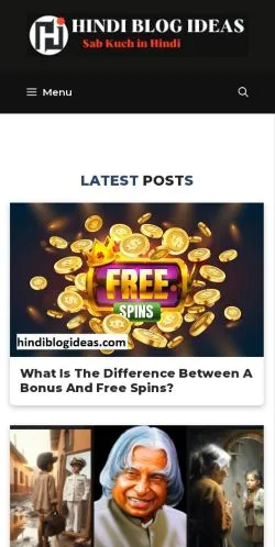 スポンサード記事向けのアメリカ合衆国メディア、Hindi Blog Ideasのサイトプレビュー