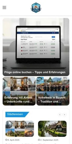Anteprima del sito HR Reisen, media di Austria per articoli sponsorizzati