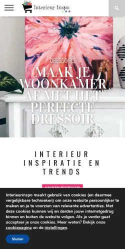 Anteprima del sito Interieur Inspo, media di Paesi Bassi per articoli sponsorizzati