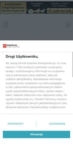 Anteprima del sito Wspólnota Lubartowska, media di Polonia per articoli sponsorizzati