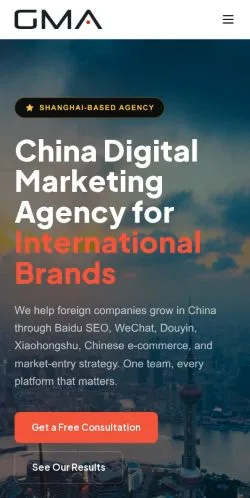 Anteprima del sito GMA China, media di Stati Uniti per articoli sponsorizzati