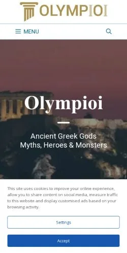 Aperçu du site Olympioi, média de États-Unis pour articles sponsorisés