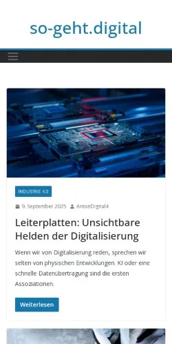 Podgląd witryny so-geht.digital -, medium z kraju Niemcy do artykułów sponsorowanych