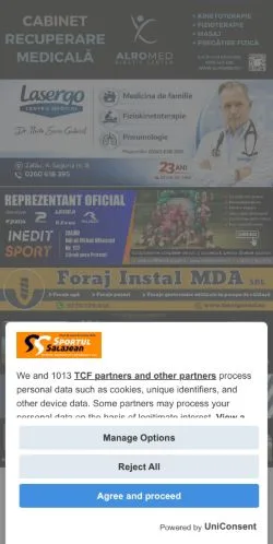 Anteprima del sito Sportul Sălăjean, media di Romania per articoli sponsorizzati