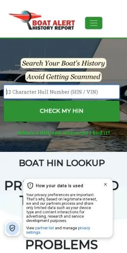 Vorschau der Website Boat-Alert, Medium aus Vereinigte Staaten für gesponserte Artikel