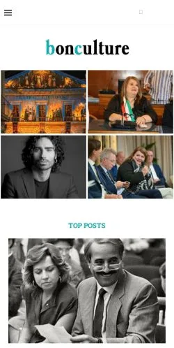 Anteprima del sito BonCulture, media di Italia per articoli sponsorizzati