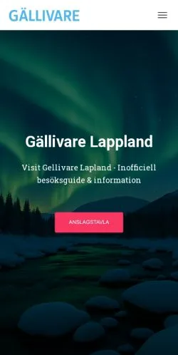 Anteprima del sito Gällivare, media di Svezia per articoli sponsorizzati