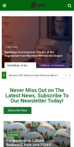 Anteprima del sito STL Argus, media di Stati Uniti per articoli sponsorizzati