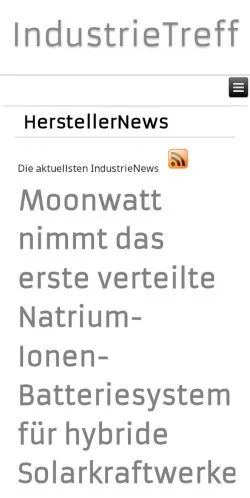 Anteprima del sito IndustrieTreff, media di Germania per articoli sponsorizzati