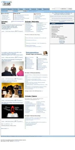 Anteprima del sito Gruenderstadt, media di Germania per articoli sponsorizzati