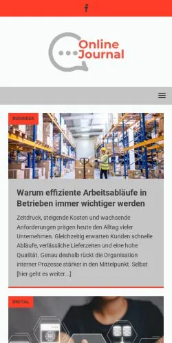 Anteprima del sito Online-Journal, media di Austria per articoli sponsorizzati