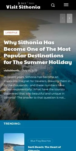 Forhåndsvisning af Visit Sithonia, medie fra USA til sponsorerede artikler
