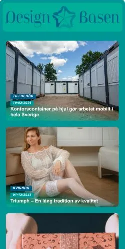 Podgląd witryny Design Basen, medium z kraju Szwecja do artykułów sponsorowanych