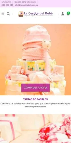 Anteprima del sito La Cestita del Bebé, media di Spagna per articoli sponsorizzati