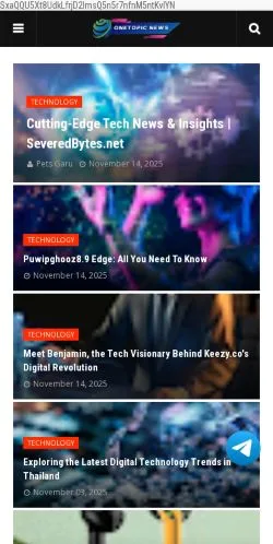 Anteprima del sito OneTopicNews, media di Stati Uniti per articoli sponsorizzati