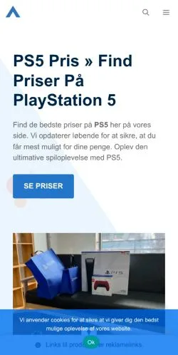 스폰서 기사용 덴마크 매체 PSgamer 사이트 미리보기