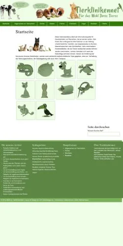 Anteprima del sito TierklinikenNet, media di Germania per articoli sponsorizzati