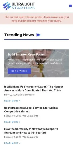 Forhåndsvisning af Ultra Light Startups, medie fra USA til sponsorerede artikler