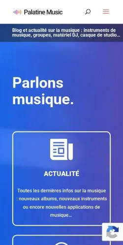 Anteprima del sito Palatine Music, media di Francia per articoli sponsorizzati
