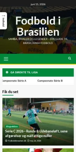 Anteprima del sito Fodbold I Brasilien, media di Danimarca per articoli sponsorizzati