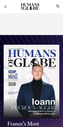 Pré-visualização do site Humans of Globe, meio de Reino Unido para artigos patrocinados