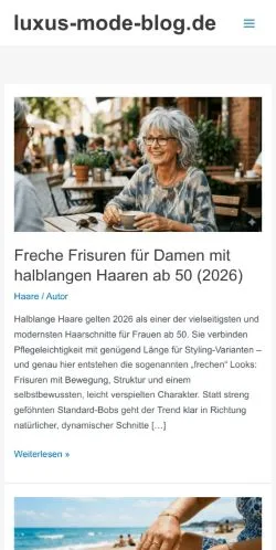 Anteprima del sito Luxus Mode Blog, media di Germania per articoli sponsorizzati
