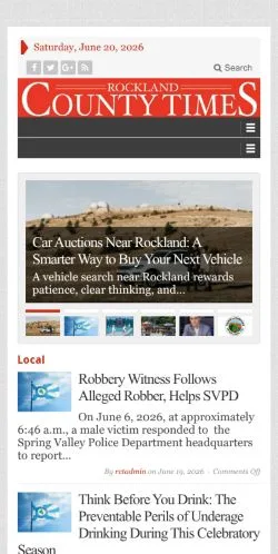 Anteprima del sito Rockland County Times, media di Stati Uniti per articoli sponsorizzati