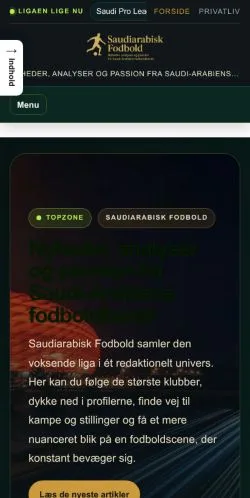 스폰서 기사용 덴마크 매체 Saudiarabisk Fodbold 사이트 미리보기