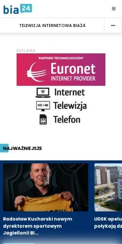 Anteprima del sito Bia24, media di Polonia per articoli sponsorizzati