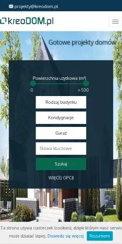 Anteprima del sito kreoDOM, media di Polonia per articoli sponsorizzati