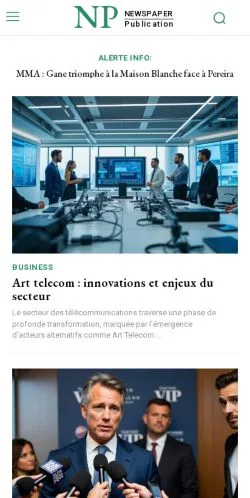スポンサード記事向けのフランスメディア、Les Pharaonsのサイトプレビュー