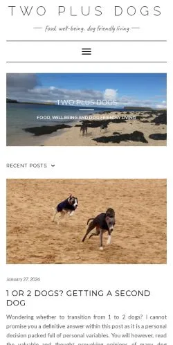 스폰서 기사용 영국 매체 Two Plus Dogs 사이트 미리보기