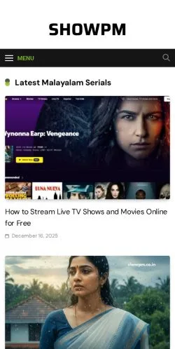 Anteprima del sito Showpm, media di India per articoli sponsorizzati