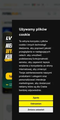 Preview of the FutbolPlus website, a media outlet in Poland for sponsored articles