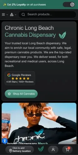 Forhåndsvisning av nettstedet Chronic Long Beach, medium fra USA for sponsede artikler