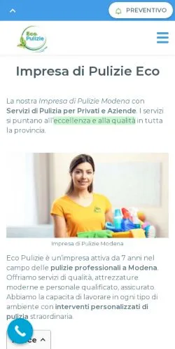스폰서 기사용 이탈리아 매체 Eco Pulizia 사이트 미리보기