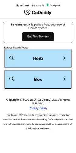 Anteprima del sito Herbbox, media di India per articoli sponsorizzati