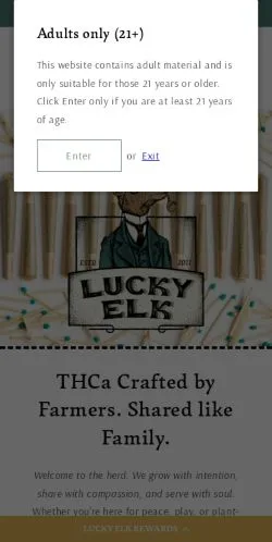 스폰서 기사용 미국 매체 Lucky Elk 사이트 미리보기