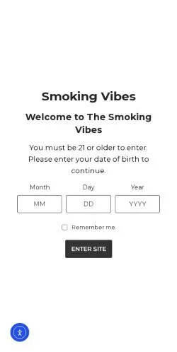 Podgląd witryny Smoking Vibes, medium z kraju Stany Zjednoczone do artykułów sponsorowanych