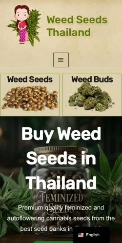 Podgląd witryny Weedseed Thailand, medium z kraju Stany Zjednoczone do artykułów sponsorowanych