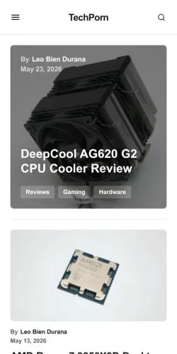 Forhåndsvisning av nettstedet TechPorn, medium fra USA for sponsede artikler