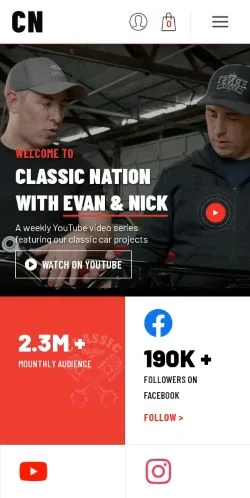 Vorschau der Website ClassicNation, Medium aus Vereinigte Staaten für gesponserte Artikel