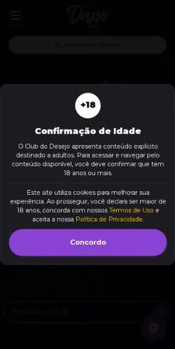 Anteprima del sito Club do Desejo, media di Brasile per articoli sponsorizzati