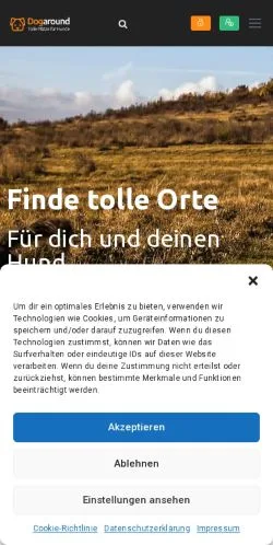 Vorschau der Website Dogaround, Medium aus Deutschland für gesponserte Artikel