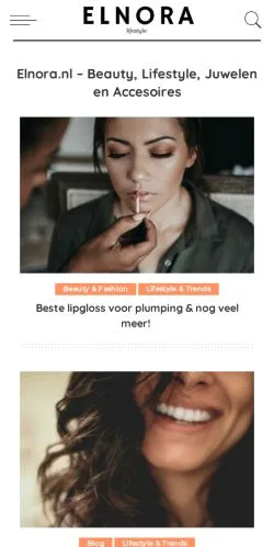 Preview of the Elnora website, a media outlet in Netherlands for sponsored articles