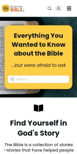 Podgląd witryny Enter The Bible, medium z kraju Stany Zjednoczone do artykułów sponsorowanych