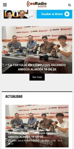 Podgląd witryny esRadio Almería, medium z kraju Hiszpania do artykułów sponsorowanych