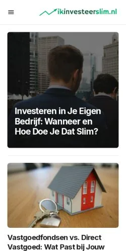 Anteprima del sito Ikinvesteerslim, media di Paesi Bassi per articoli sponsorizzati